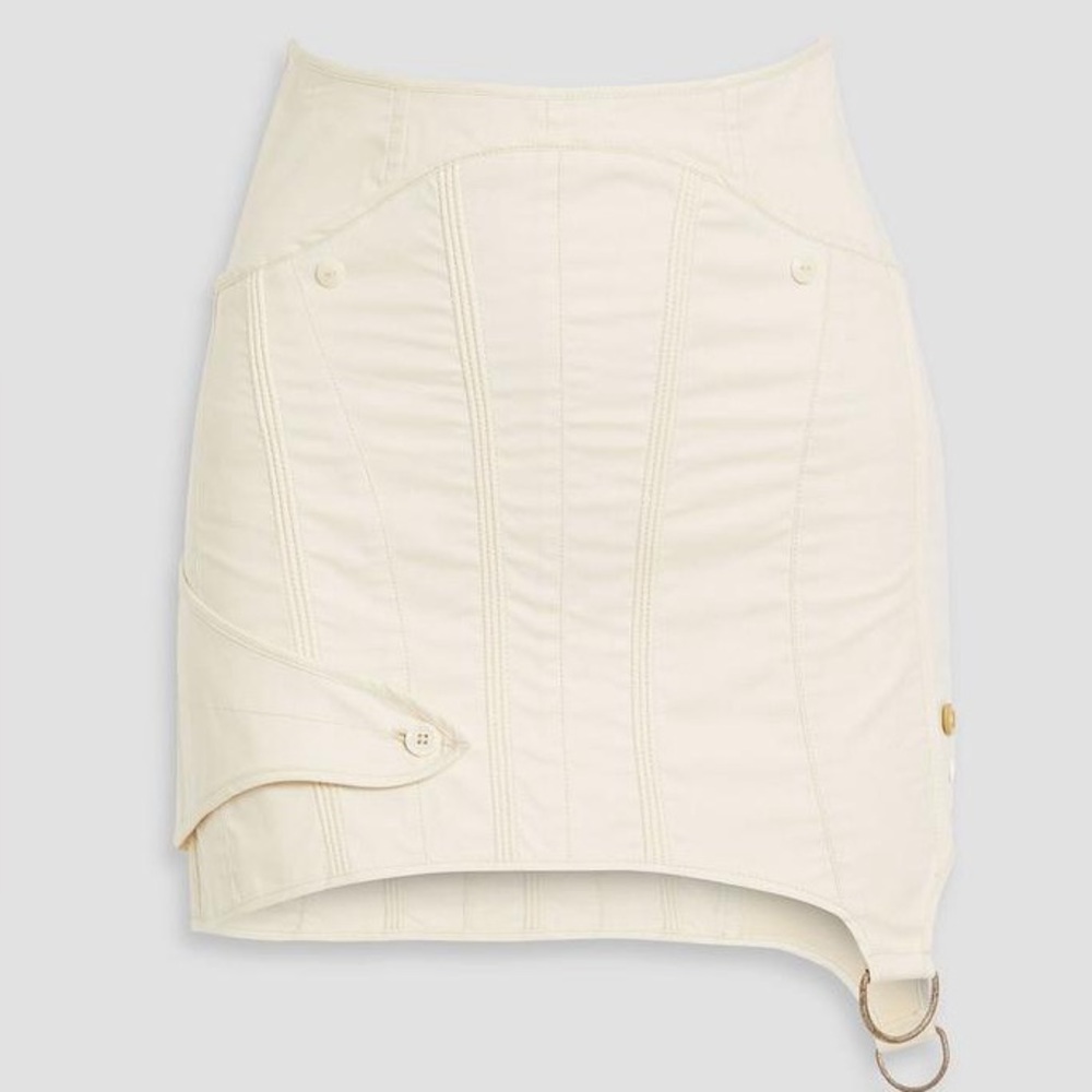 Acne Studios
Women’s Embellished cotton-blend twill mini skirt size small